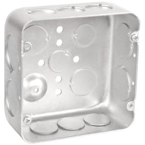 Garvin Southwire 4-11/16 Drawn Junction Box 2-1/8 Inch Deep 3/4 And 1 Inch Knockouts (72171-3/4-1)