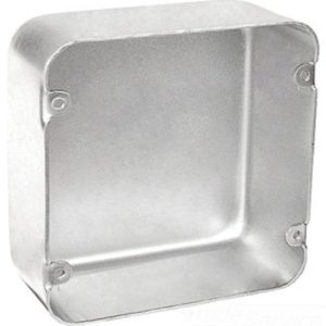 Garvin Southwire 4-11/16 Blank Drawn Junction Box 2-1/8 Inch Deep No Knockouts (72171-BLNK)