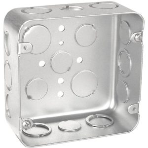 Garvin Southwire 4-11/16 Drawn Junction Box 2-1/8 Inch Deep 1/2 And 3/4 Inch Knockouts (72171-S)