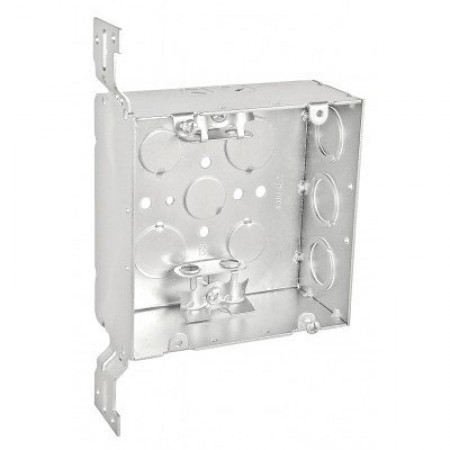 Garvin Southwire 4-11/16 Welded Junction Box 2-1/8 Inch Deep Flat Vertical Bracket Box Clamps (72171-FBXW)