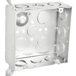 Garvin Southwire 4-11/16 Welded Junction Box 2-1/8 Inch Deep Flat Vertical Bracket (72171-FSW)
