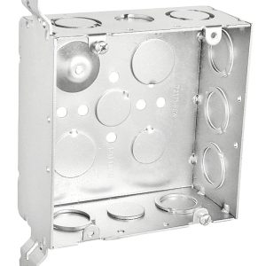 Garvin Southwire 4-11/16 Welded Junction Box 2-1/8 Inch Deep Flat Vertical Bracket (72171-FSW)