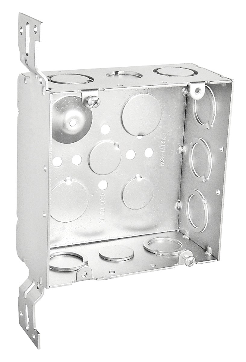 Garvin Southwire 4-11/16 Welded Junction Box 2-1/8 Inch Deep Flat Vertical Bracket (72171-FSW)