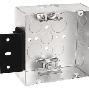 Garvin Southwire 4-11/16 Welded Junction Box 2-1/8 Inch Deep Metal Stud Bracket Box Clamps (72171-MSBXW)