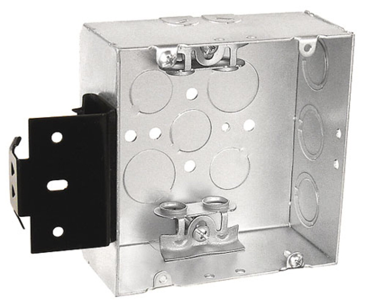 Garvin Southwire 4-11/16 Welded Junction Box 2-1/8 Inch Deep Metal Stud Bracket Box Clamps (72171-MSBXW)