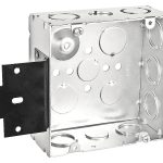 Garvin Southwire 4-11/16 Welded Junction Box 2-1/8 Inch Deep Metal Stud Bracket (72171-MSW)