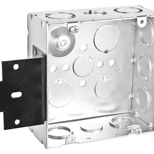 Garvin Southwire 4-11/16 Welded Junction Box 2-1/8 Inch Deep Metal Stud Bracket (72171-MSW)