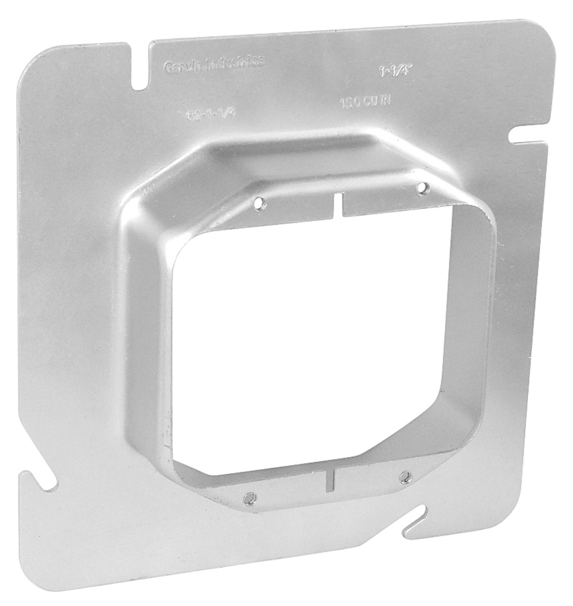 Garvin Southwire 5 Square Two Gang Device Ring 3/4 Inch Raise (5275)