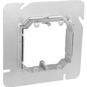 Garvin Southwire Garvin 5 Square Two Gang Adjustable Device Ring 3/4 To 1-1/2 Inch Raise (52AMR-2)