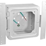 Garvin Southwire Garvin 5 Inch Square 3 Inch Deep Bracket Box Assembly With Hinged Device Ring Mounting Plate (5PF5075AB)