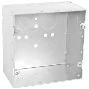 Garvin Southwire Garvin 5 Inch Square Box 2-7/8 Inch Deep With 1/2 3/4 And 1 Inch Knockouts (5SQ5075100)