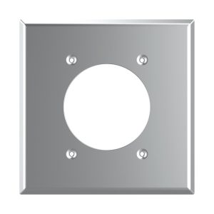 Tania Wiring Devices TAN-84026M 2-Gang Flush Mount 2.125 Inch Dia. Receptacle Wall Plate