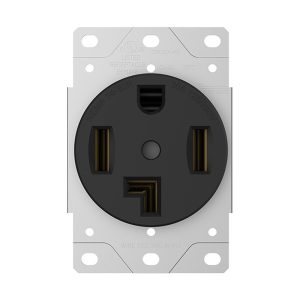 Tania Wiring Devices TAN-378B 30A Flush Mounting Receptacle, 125/250 Volt, NEMA 14-30R, 3-Pole, 4-Wire