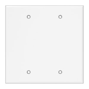 Tania Wiring Devices TAN-141-2W 2-Gang Blank Wall Plate, Standard Size