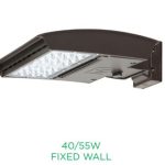 MaxLite M55H4W-CSBWCR M SERIES 55W, 277-480V, TYPE 4W, CCT SELECT 3/4/5K, BRONZE, WALL, C-MAX COMPATIBLE