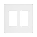 Tania Wiring Devices TAN-D0070-2W-S 2-Gang Decorator Screwless Wall Plate