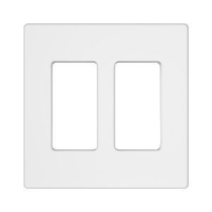 Tania Wiring Devices TAN-D0070-2W-S 2-Gang Decorator Screwless Wall Plate