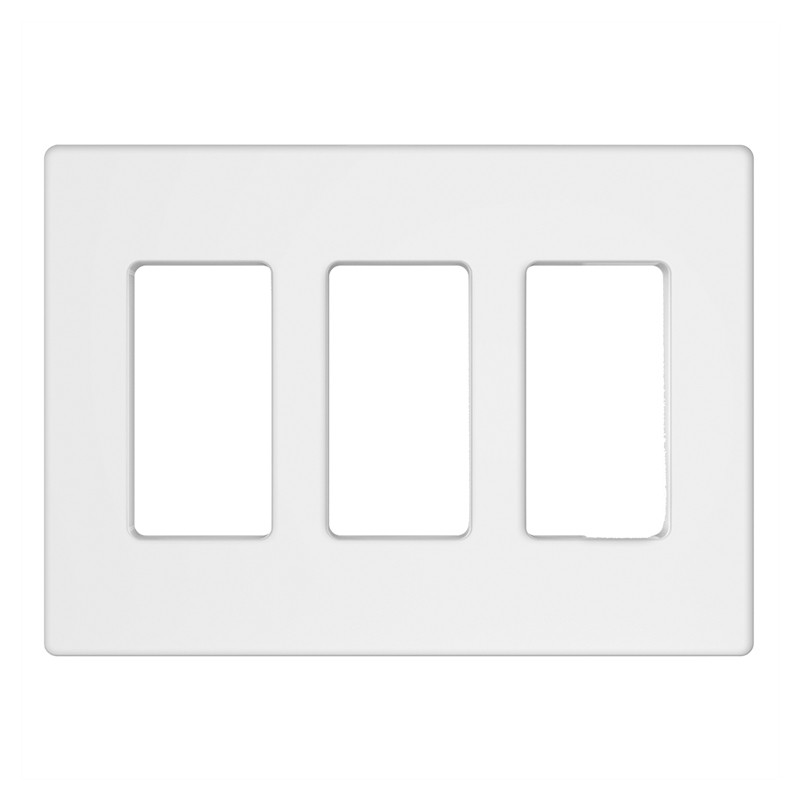 Tania Wiring Devices TAN-D0070-3W-S 3-Gang Decorator Screwless Wall Plate