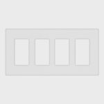 Tania Wiring Devices TAN-D0070-4W-S 4-Gang Decorator Screwless Wall Plate