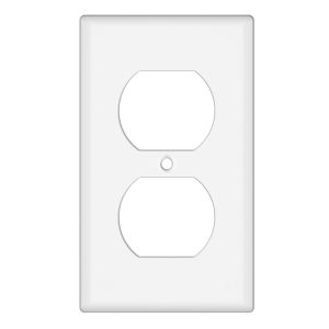 Tania Wiring Devices TAN-70W 1-Gang Duplex Receptacle Wall Plate, Standard Size