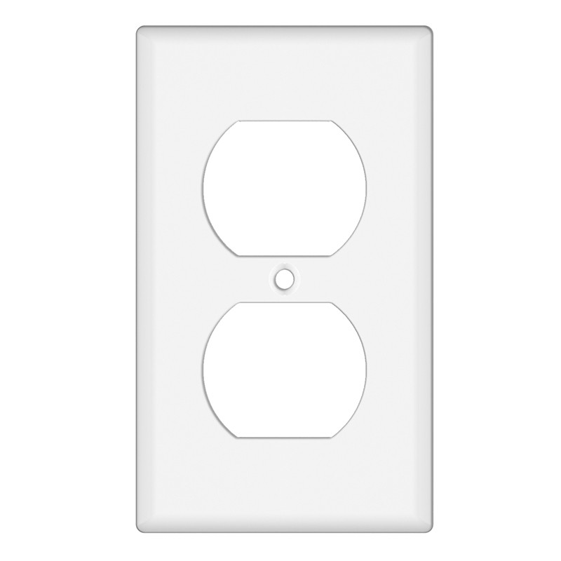 Tania Wiring Devices TAN-70W 1-Gang Duplex Receptacle Wall Plate, Standard Size