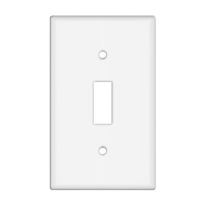 Tania Wiring Devices TAN-71W 1-Gang Toggle Switch Wall Plate, Standard Size
