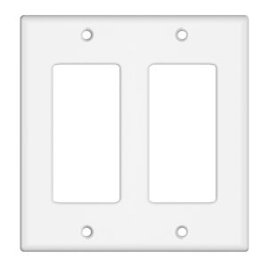 Tania Wiring Devices TAN-D0070-2W 2-Gang Decorator/GFCI Device Wall Plate, Standard Size