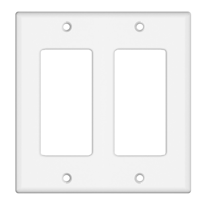 Tania Wiring Devices TAN-D0070-2W 2-Gang Decorator/GFCI Device Wall Plate, Standard Size