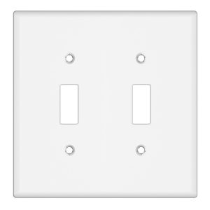 Tania Wiring Devices TAN-71-2W 2-Gang Toggle Switch Wall Plate, Standard Size