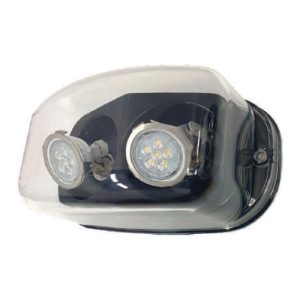 Profusion LED INDRHLED16-2B-TP Black Tamper-Proof LED NEMA4X/NSF Remote Double Head