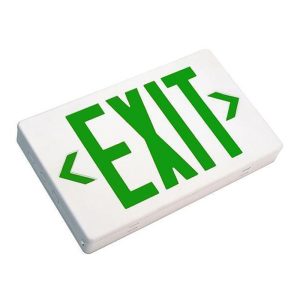 Profusion LED EZXTEU2GW Green/White Thermoplastic Exit Sign