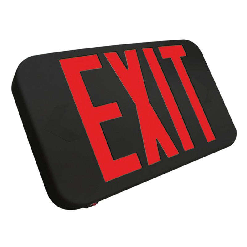 Profusion LED EZXTEU2RB2C Red/Black Thermoplastic Exit Sign Dual Circuit
