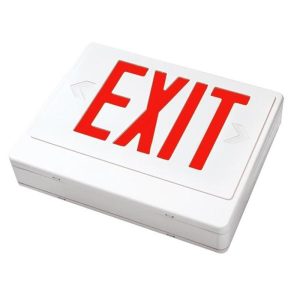 Profusion LED EZXTEU2RWEMRC Red/White Remote Capable Thermoplastic Exit Sign