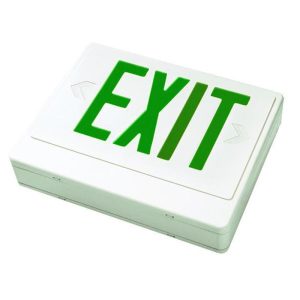 Profusion LED EZXTEU2GWEMRC Green/White Remote Capable Thermoplastic Exit Sign