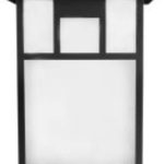 MaxLite ML4LASMSB14827PC OUTDOOR LANTERN LED SMALL MISSION BLACK 14W 80CRI 2700K W/ PHOTOCELL