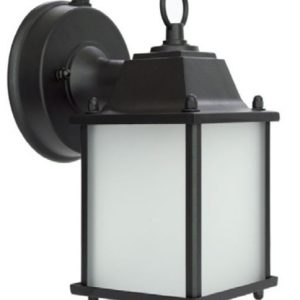 MaxLite ML4LE109SPLBK2 OUTDOOR LANTERN, RANCH STYLE WITH 1X09W 2700K 80CRI E26 SOCKET LED LAMP, BLACK FINISH