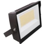 MaxLite MSF105UW-WCSBYPC SLIM FLOOD, 105W 120-277V, WIDE, 3/4/5K/WATT SELECTABLE, BRONZE, YOKE MOUNT, PHOTOCELL
