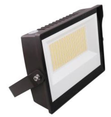 MaxLite MSF140UW-WCSBYPC SLIM FLOOD, 140W 120-277V, WIDE, WATTAGE/CCT SELECTABLE, BRONZE, YOKE MOUNT, PHOTOCELL
