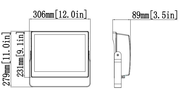 MaxLite MSF140UW-WCSBYPC SLIM FLOOD, 140W 120-277V, WIDE, WATTAGE/CCT SELECTABLE, BRONZE, YOKE MOUNT, PHOTOCELL