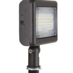 MaxLite MSF15UW-40BKT MAXLITE SLIM FLOOD 15W 120-277V WIDE 4000K BRONZE KNUCKLE 1/2" THREADED NIPPLE MOUNT