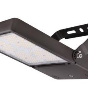 MaxLite MSF200HW-WCSBYCBRPC SLIM FLOOD, 200W 277-480V, WIDE, WATTAGE/CCT SELECTABLE, BRONZE, YOKE MOUNT, PHOTOCELL