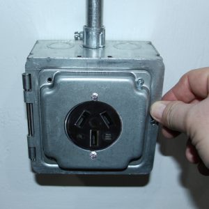 Garvin Southwire 5 Inch Square Box With Hinged 2.141 Inch 30A Industrial Cover (HP1944)