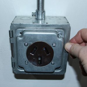 Garvin Southwire 5 Inch Square Box With Hinged 2.437 Inch 30-60A Industrial Cover (HP1949)