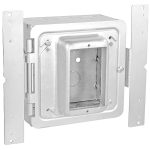 Garvin Southwire 5 Inch Square Bracket Box With 1-1/4 Inch Hinged Cover 3 Inch Deep 1/2 And 3/4 Knockout (HPAB-1125)