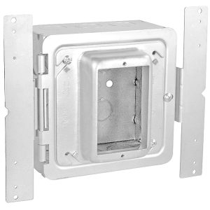 Garvin Southwire 5 Inch Square Bracket Box With 3/4 Inch Hinged Cover 3 Inch Deep 1/2 And 3/4 Knockout (HPAB-175)