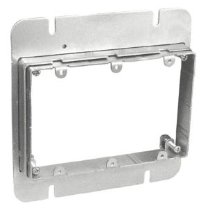 Garvin Southwire 6 Square Three Gang Adjustable Device Ring 3/4 To 1-1/2 Inch Raise (63AMR-3)