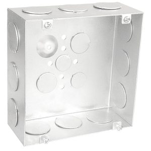 Garvin Southwire 6 Square Junction Box 2-1/2 Inch Deep 1 Inch Knockouts (6250-1)