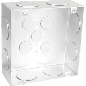 Garvin Southwire 6 Square Junction Box 2-1/2 Inch Deep 1-1/4 Inch Knockouts (6250-1-1/4)