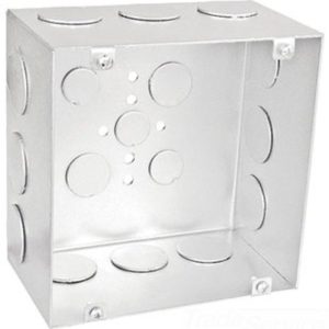 Garvin Southwire 6 Square Junction Box 3-1/2 Inch Deep 1 Inch Knockouts (6350-1)