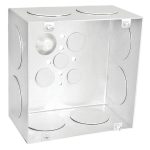 Garvin Southwire 6 Square Junction Box 3-1/2 Inch Deep 1-1/2 Inch Knockouts (6350-1-1/2)